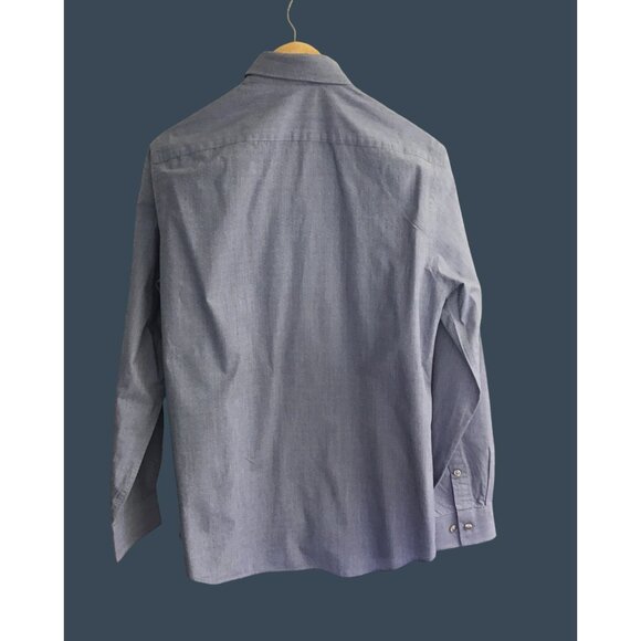 MICHAEL KORS- SOLID Button-Down Shirt Men's Neck Sz15.5 Business Casual- MEDIUM - Picture 2 of 6